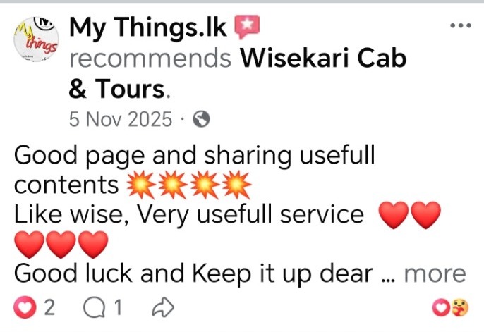 Wisekari Cab & Tours customer review 5