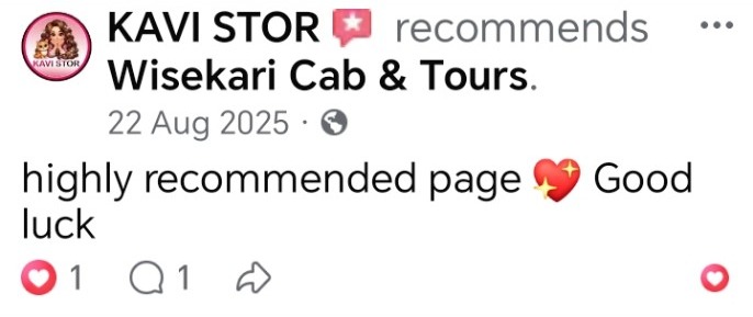Wisekari Cab & Tours customer review 15