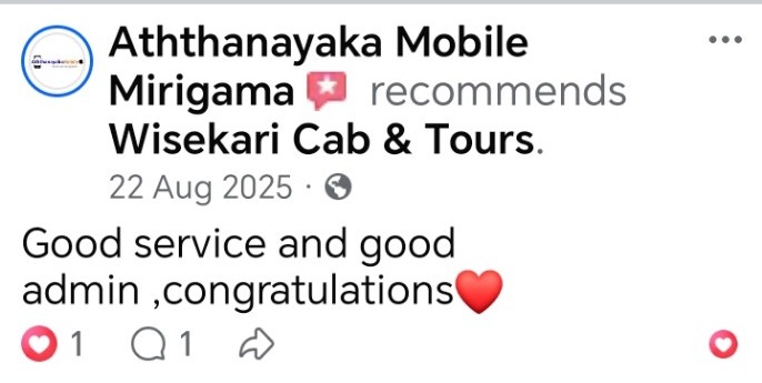 Wisekari Cab & Tours customer review 16