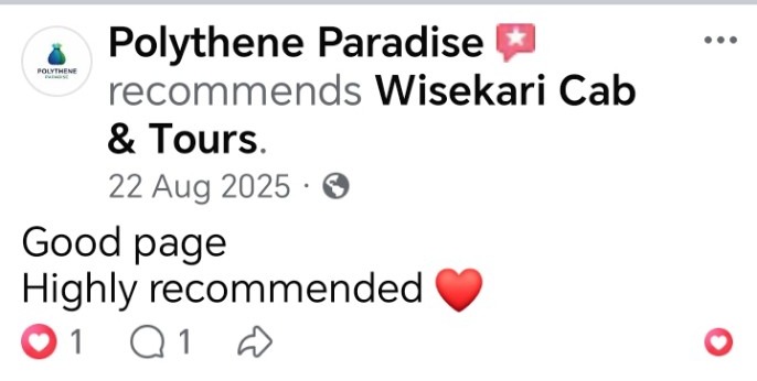 Wisekari Cab & Tours customer review 17