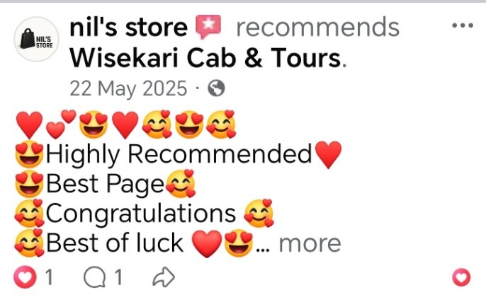 Wisekari Cab & Tours customer review 25