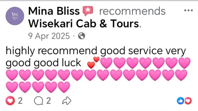 Wisekari Cab & Tours customer review 29