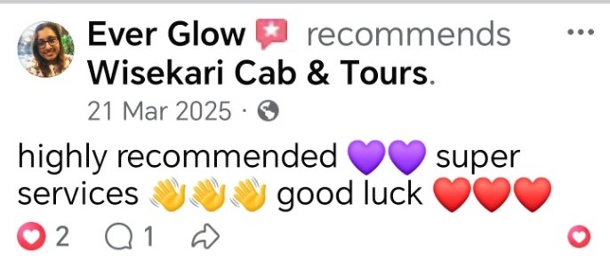 Wisekari Cab & Tours customer review 31