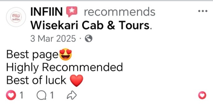 Wisekari Cab & Tours customer review 41