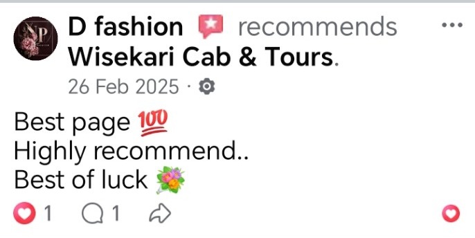 Wisekari Cab & Tours customer review 48